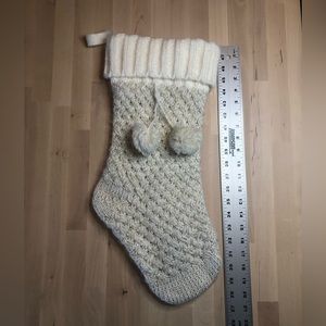 Cream + Gold Christmas Stocking